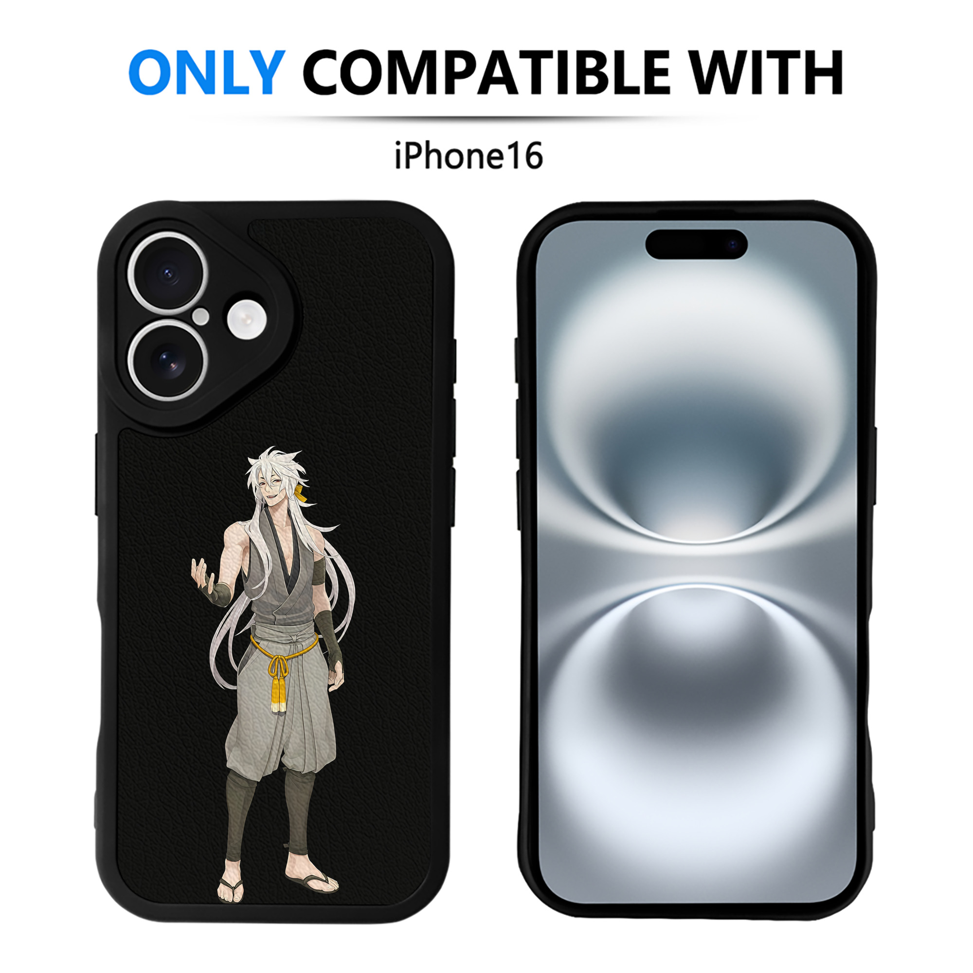 （画像用） 刀剣乱舞 Touken Ranbu 【iPhone 16シリーズ対応】シリコンスマホケース（レザー調） 材質：シリコン